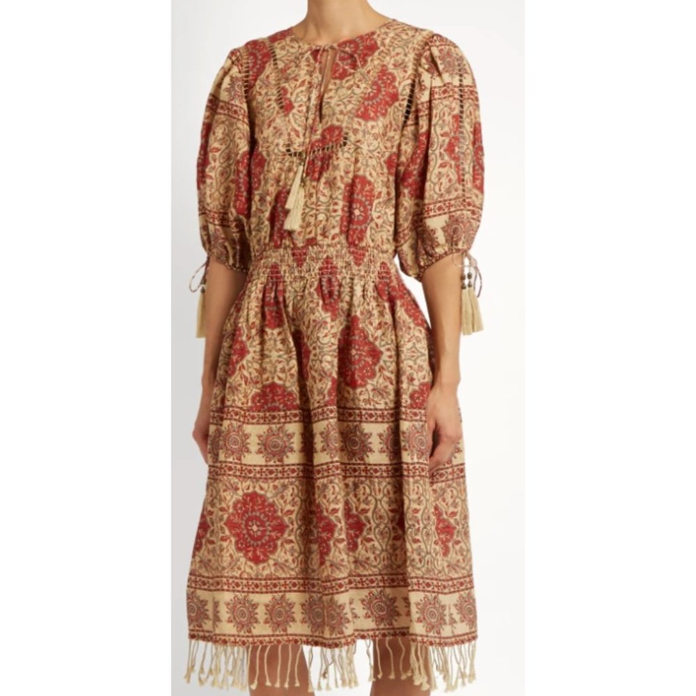 Rare ZIMMERMANN Tulsi Border jour-échelle dress